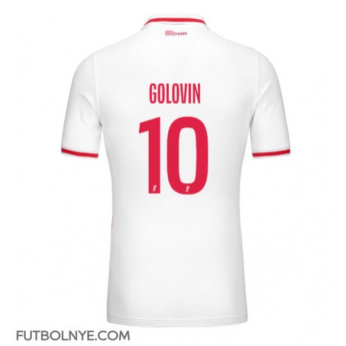 Camiseta AS Monaco Aleksandr Golovin #10 Primera Equipación 2024-25 manga corta